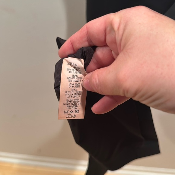 Theory Black Betty 2B Sheath Midi Dress Size 8 - Picture 5 of 6
